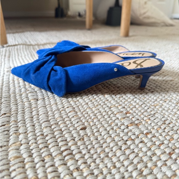 Sam Edelman Cobalt Blue Knotted Pointed-Toe Mule - Picture 3 of 6